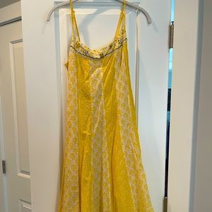 Free People midi dress, Yellow, Size 6